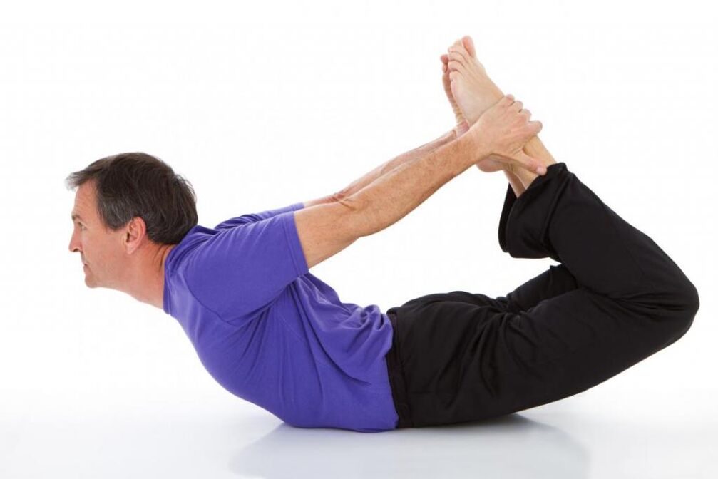 Asana aus Yoga mit Prostatitis